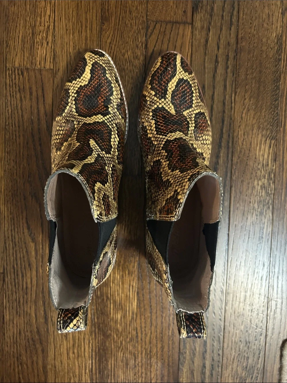 Madewell The Carina Boot in Snakeskin Embossed Leather 8.5